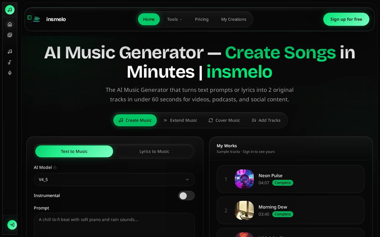 AI Music Generator – A fast AI music creation tool for creators