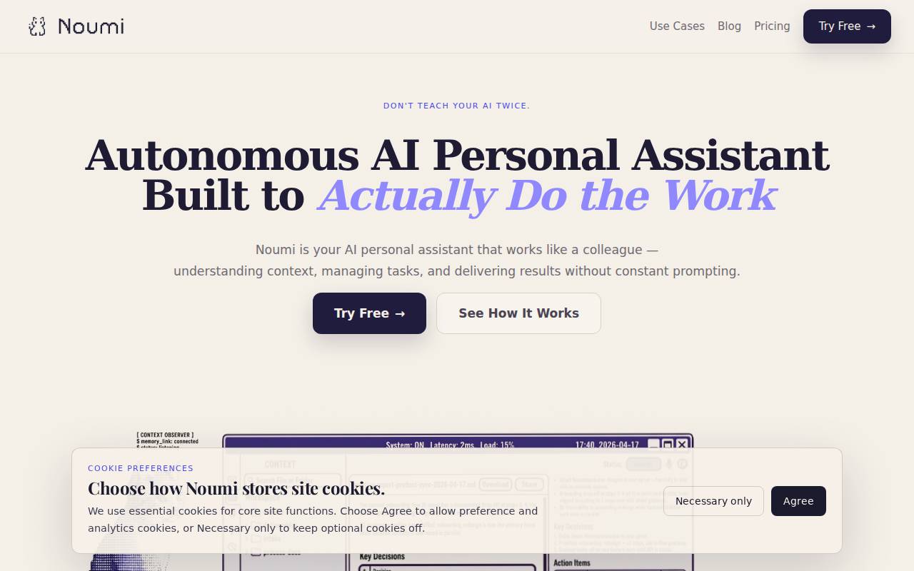 Noumi – A collaborative AI assistant tool