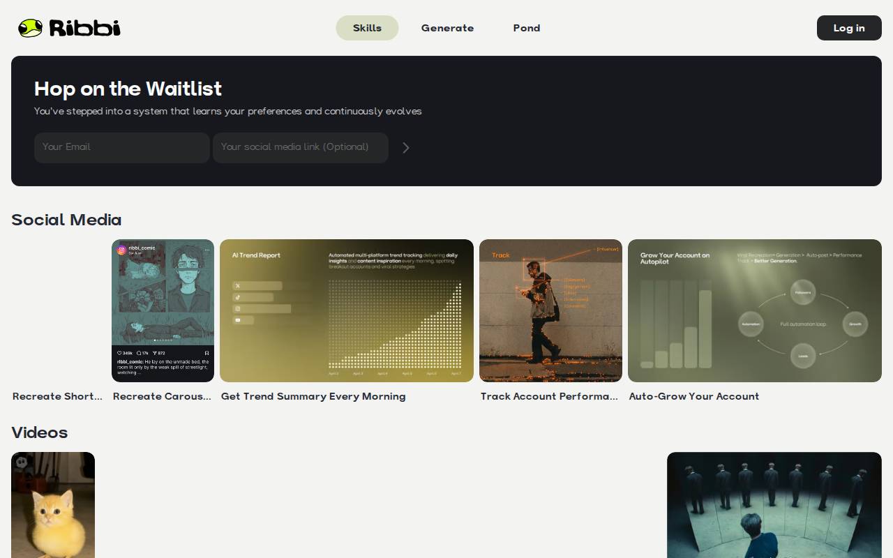 Ribbi – A self-evolving AI creative tool