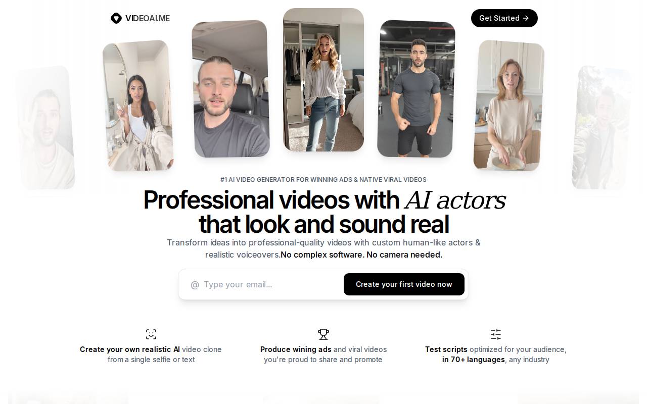 VideoAI.ME AI Video Generator – A leading AI video generator tool