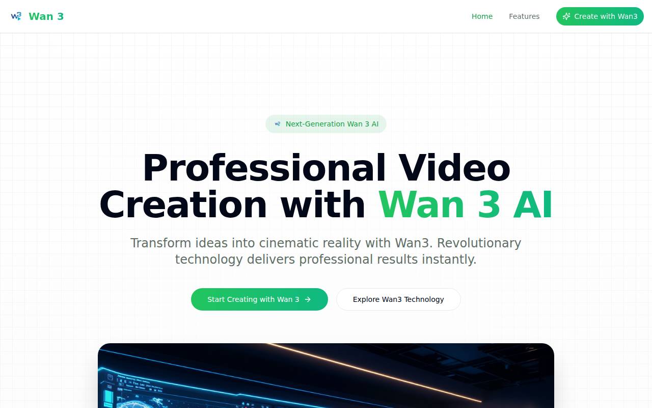 Wan 3 AI – A next-gen video creation tool