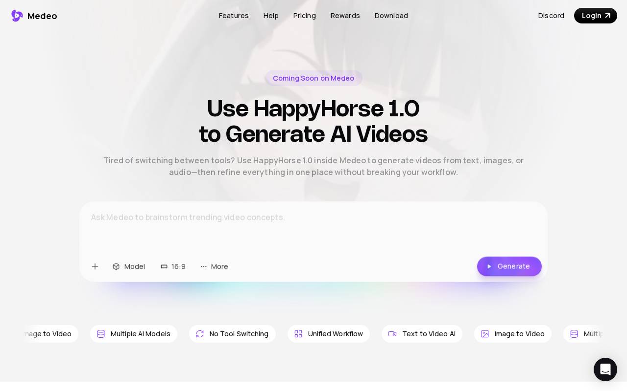 HappyHorse 1.0 AI Video Generator – A unified AI video generator tool
