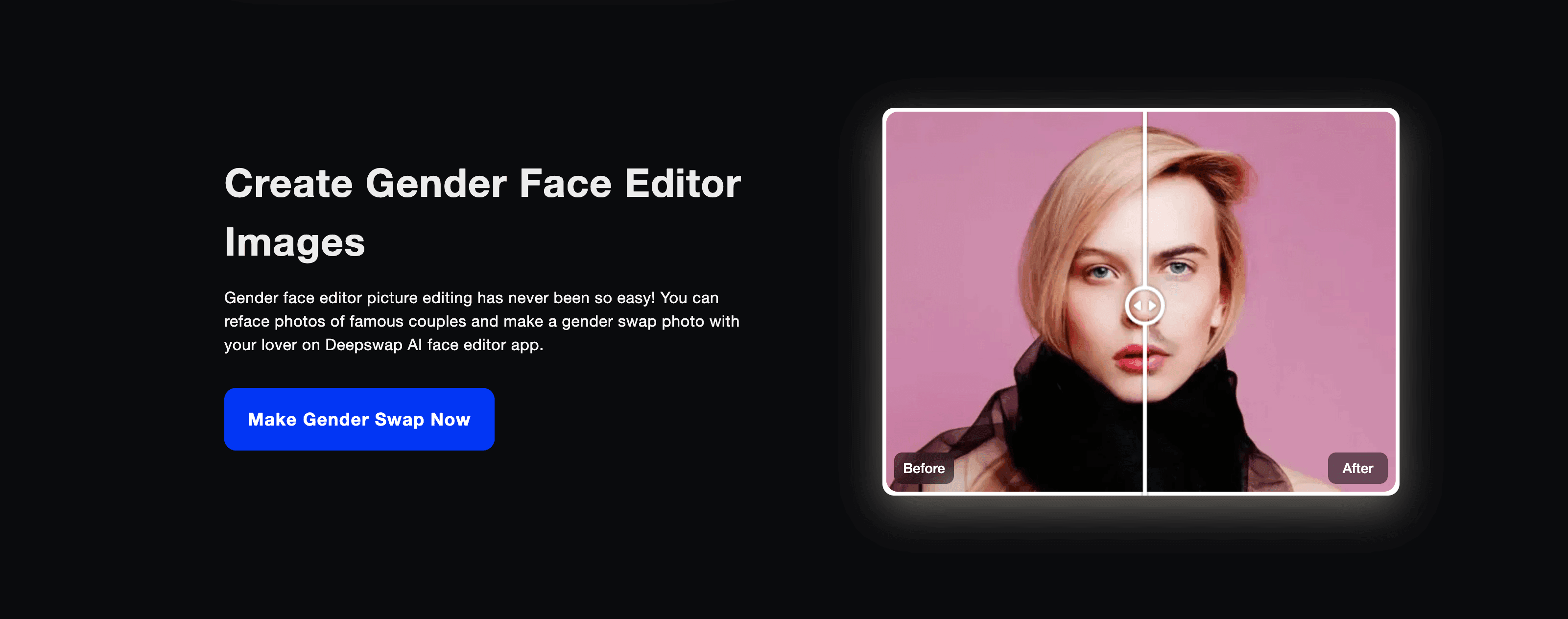 Top 5 Gender Swap Photo Editors in 2026 - Deepswap - AI Gender Swap App