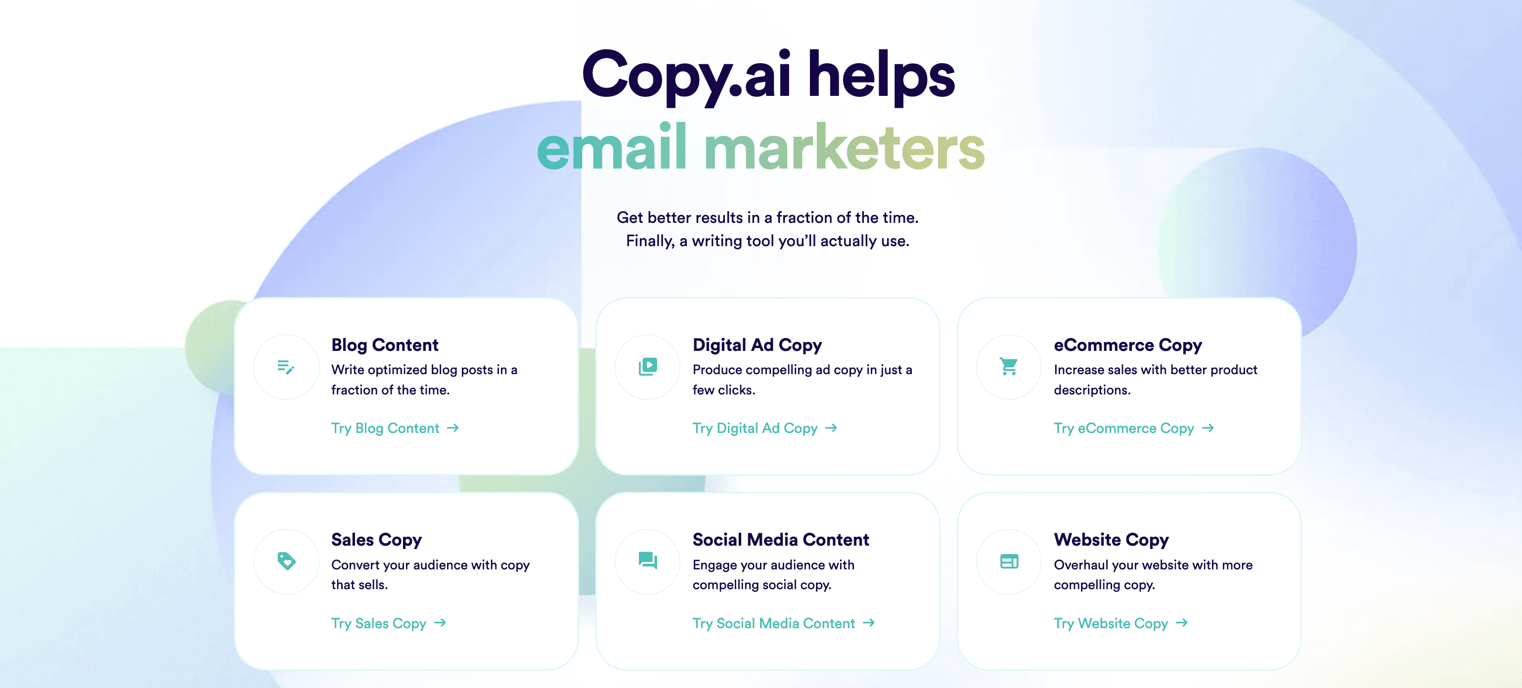Top 5 AI Content Generators in 2026 - Copy.ai - Best Free AI Content Generator