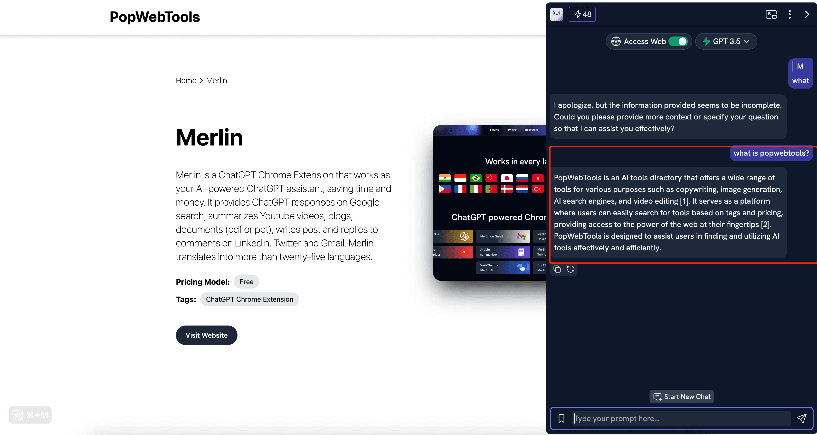The Top 4 Free ChatGPT Chrome Extensions in 2026 - Merlin AI - The Ultimate Browser Extension Powered by ChatGPT