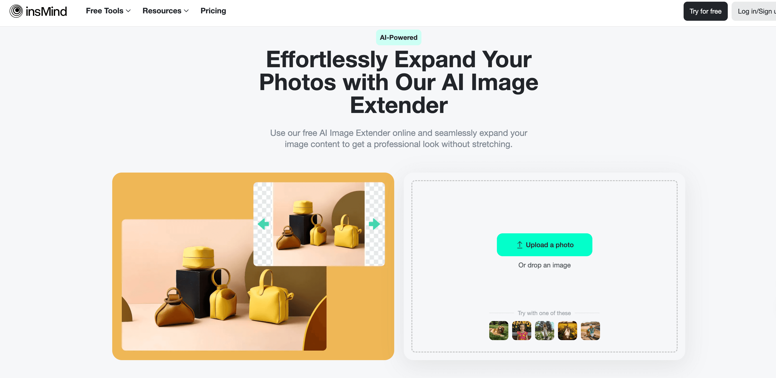 Best 4 AI Image Extender Free Online in 2025 - InsMind’s AI Image Expander- Images Expanding Tool