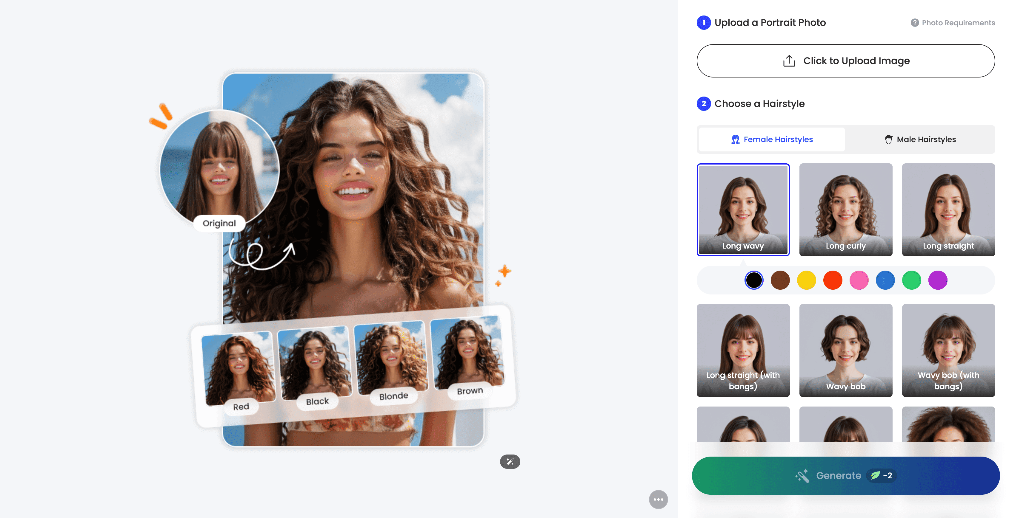 Top 4 AI Hair Swapper Tools to Try in 2024 - Fotor - Online Hair Swapper for Different Styles