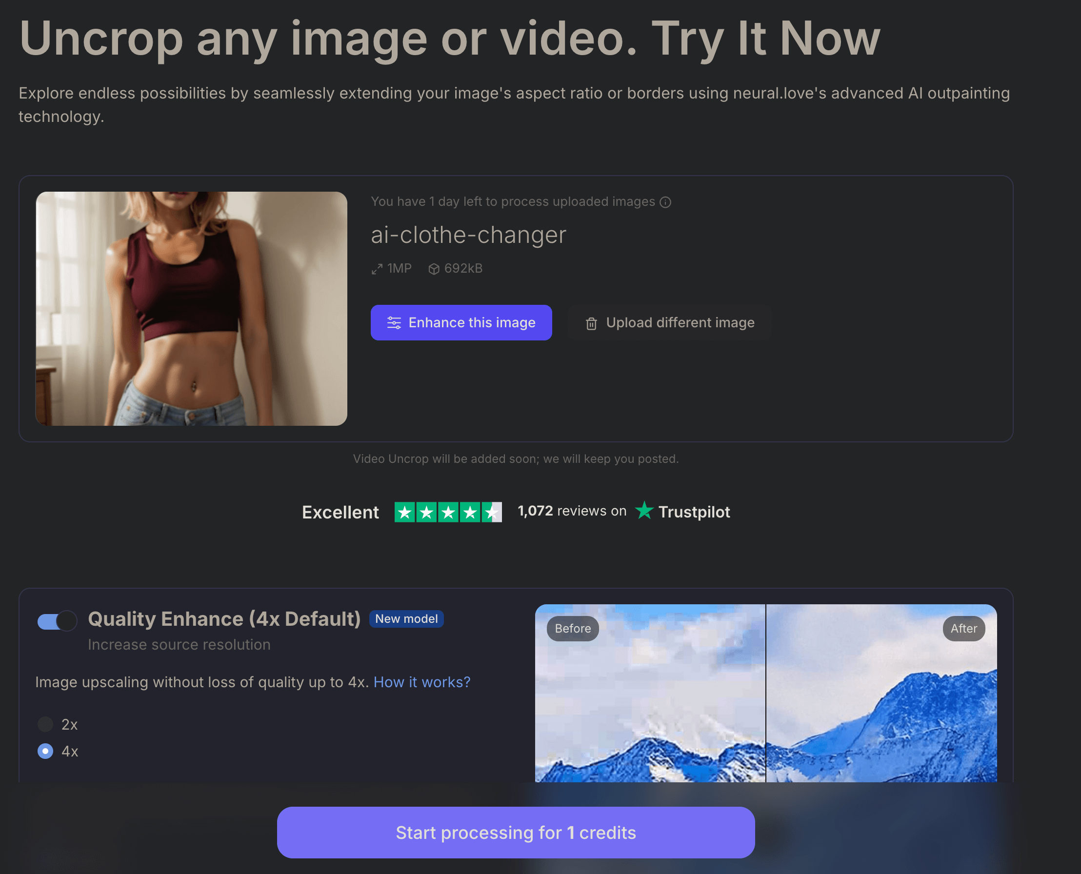 Best 4 AI Image Extender Free Online in 2025 - Neural. love - AI Uncrop Tool