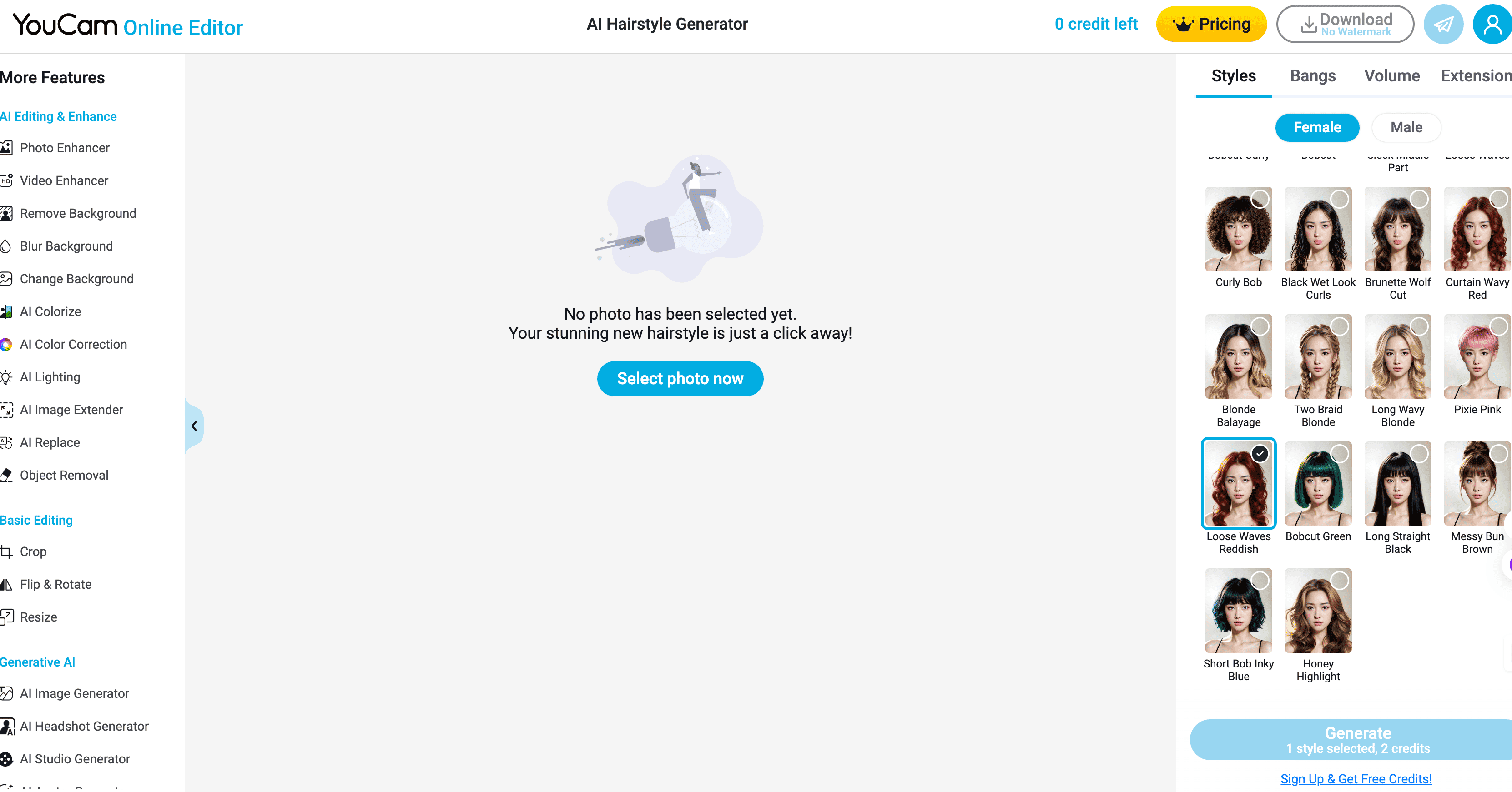 Top 4 AI Hair Swapper Tools to Try in 2024 - YouCam - AI Hairstyle Generator