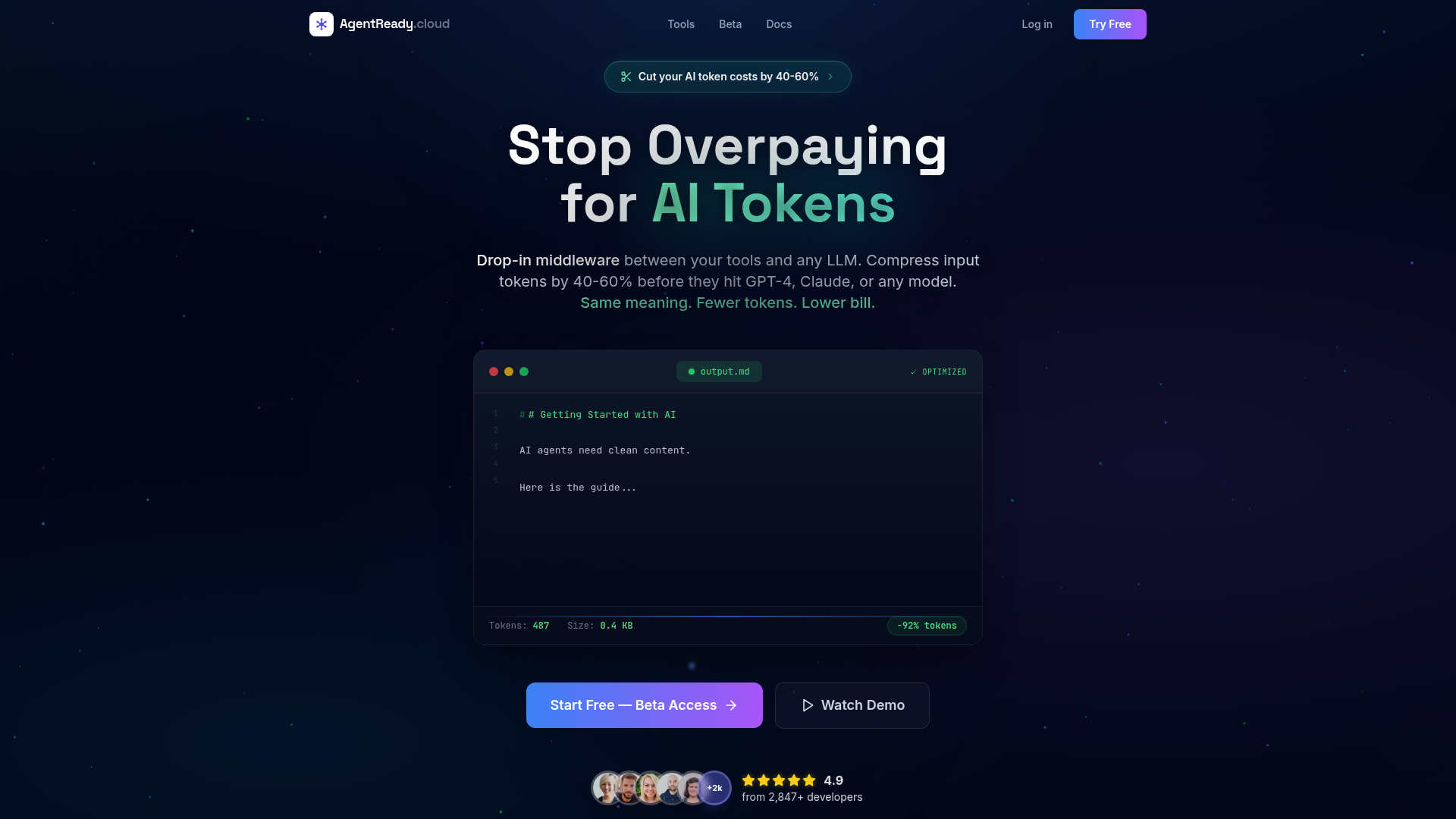 AgentReady – A token compression tool for cutting LLM API costs