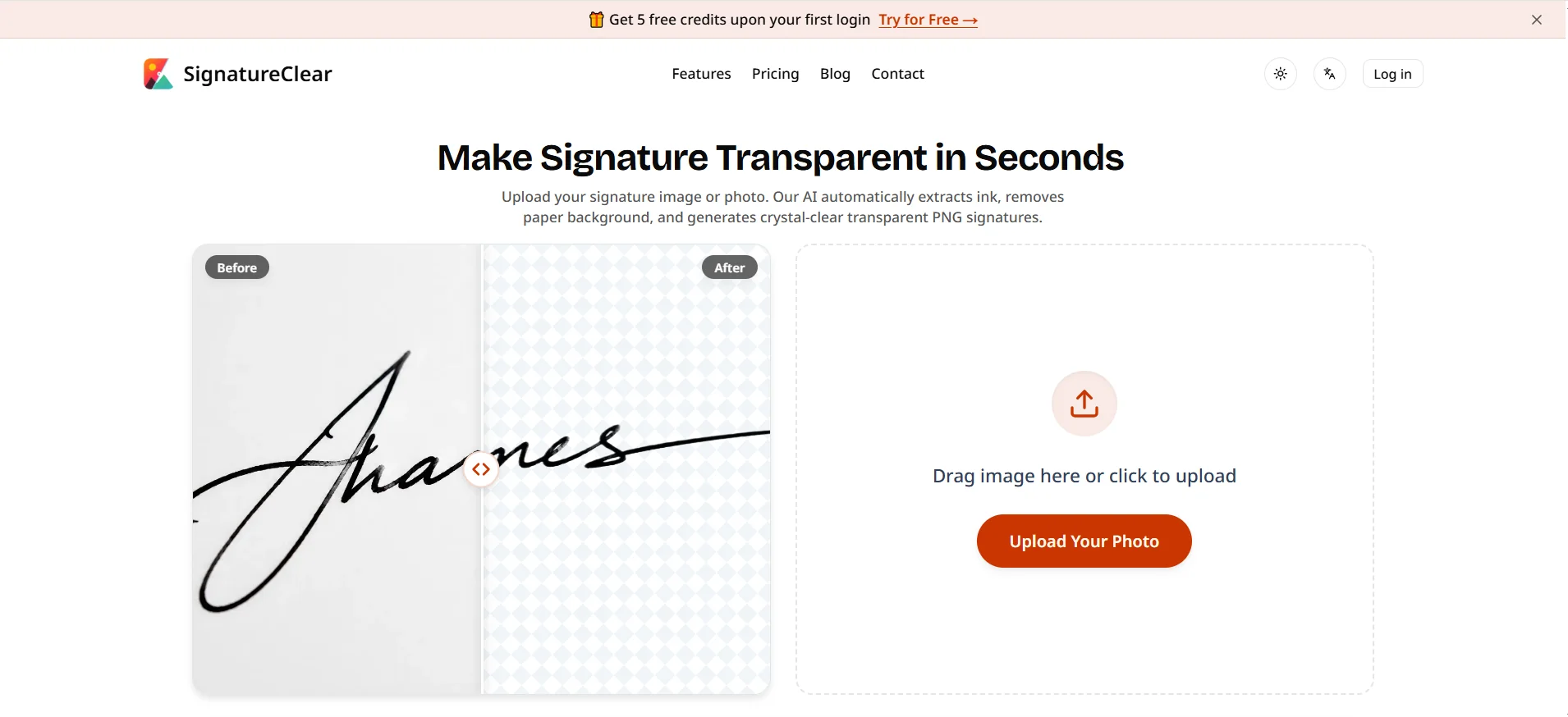 AI Signature Background Remover & Transparent Tool – An AI Signature Background Removal Tool