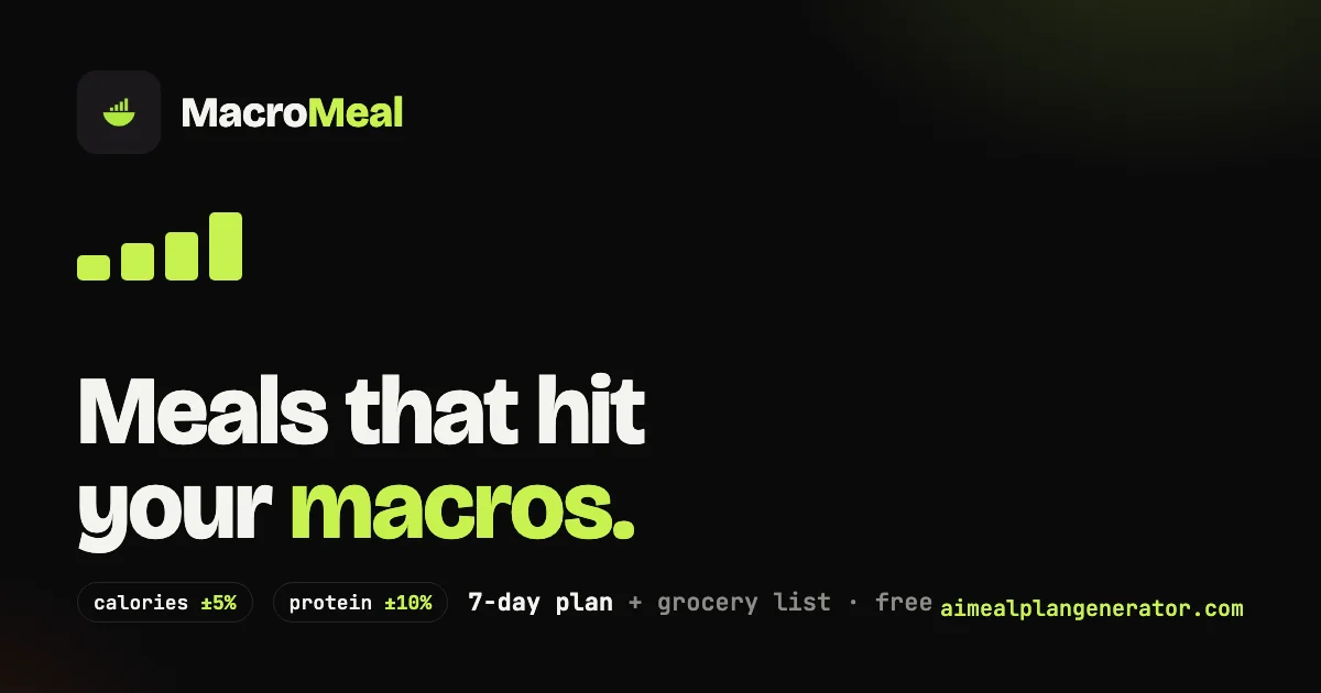 AI Meal Plan Generator – An AI personalized meal planning tool.