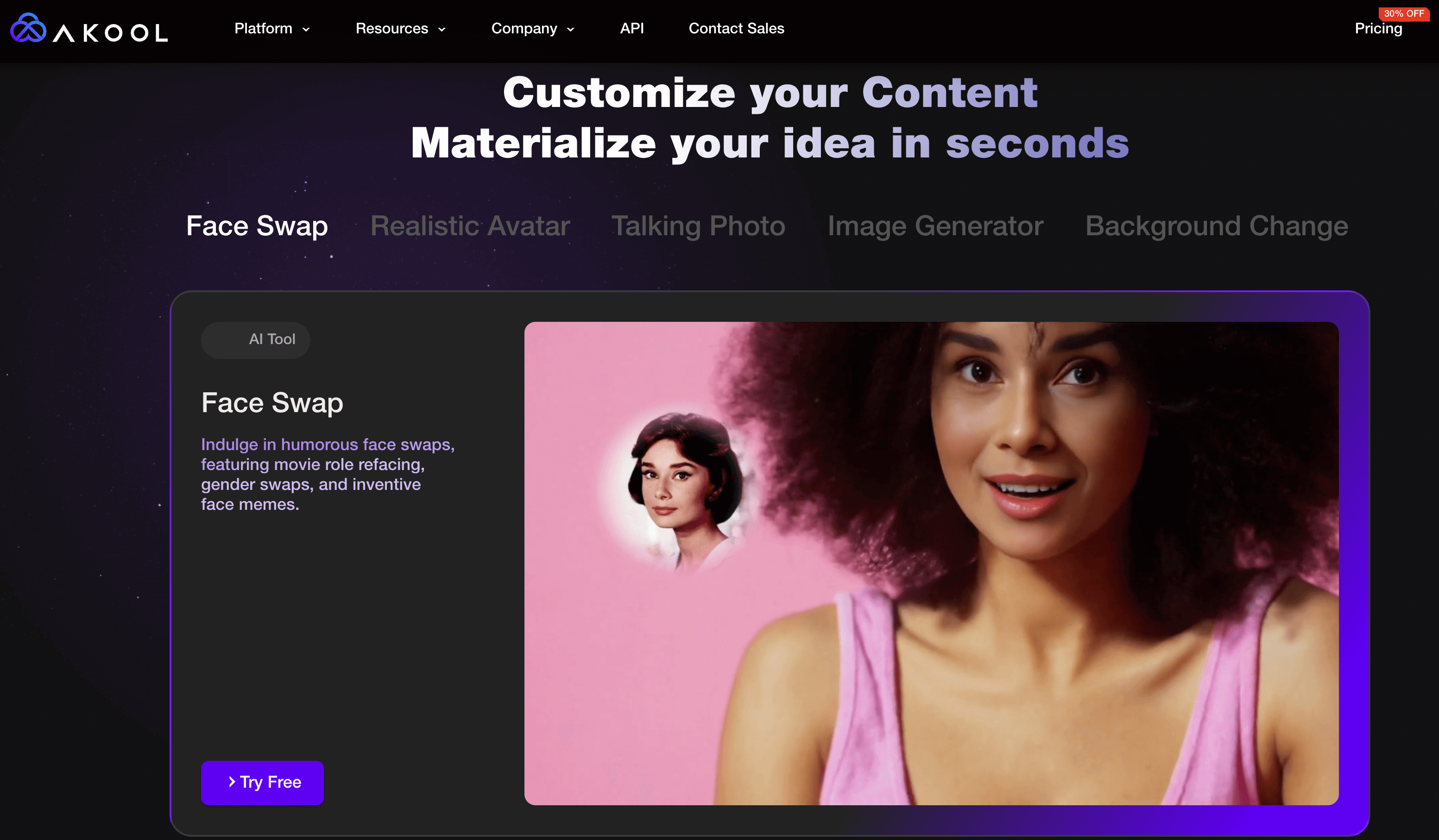 Akool – Generative AI platform for creators and innovators