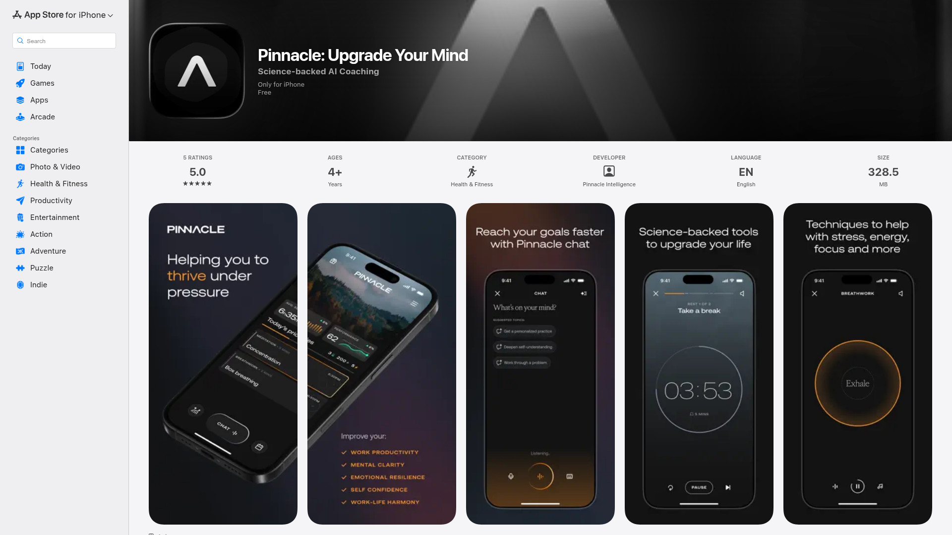 Pinnacle: Upgrade Your Mind – A science-backed AI coaching tool