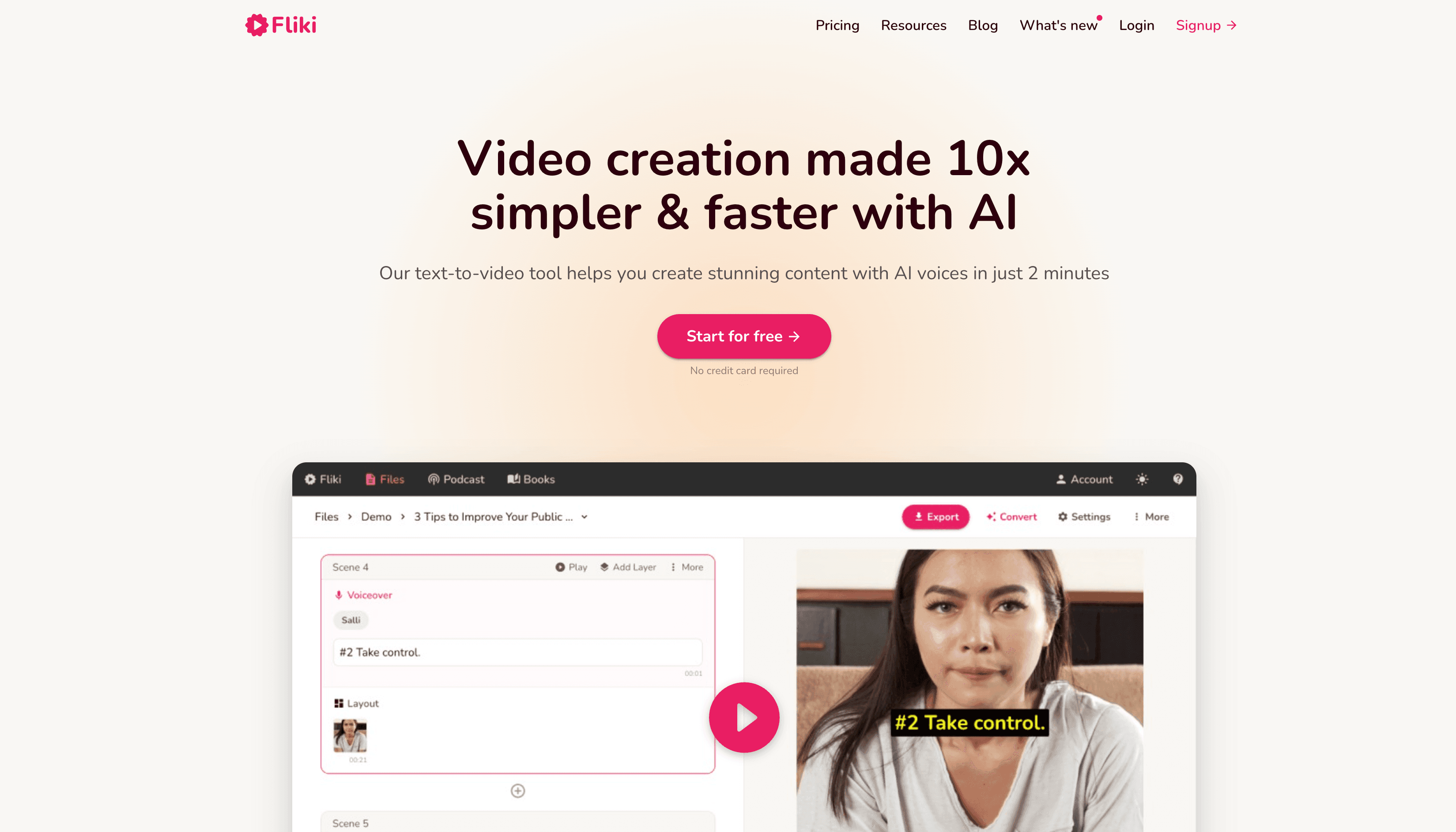 Fliki – Video creation made 10x simpler & faster with AI