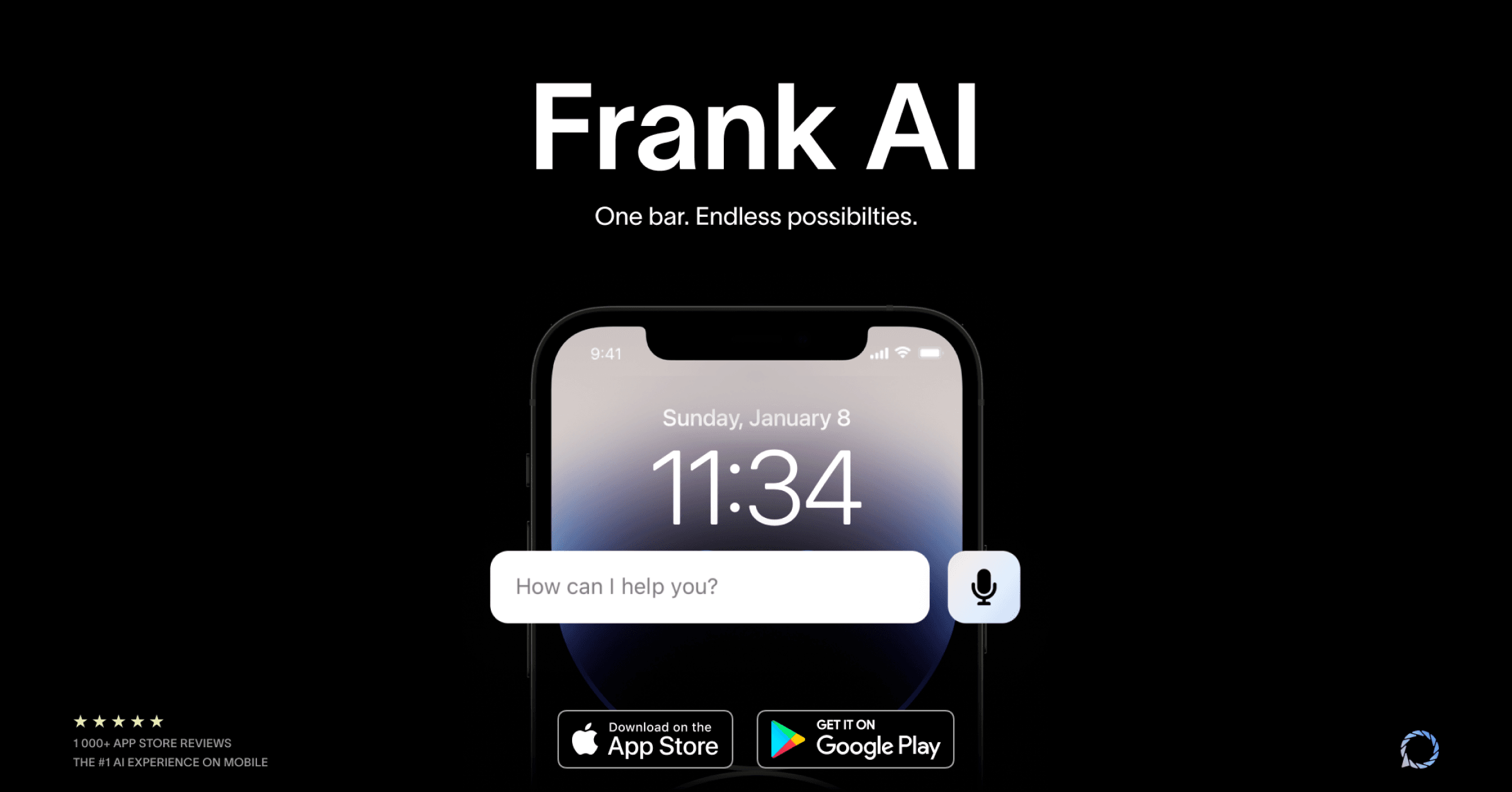 Frank AI – A chatbot assistant to find, write, summarize, and generate text.