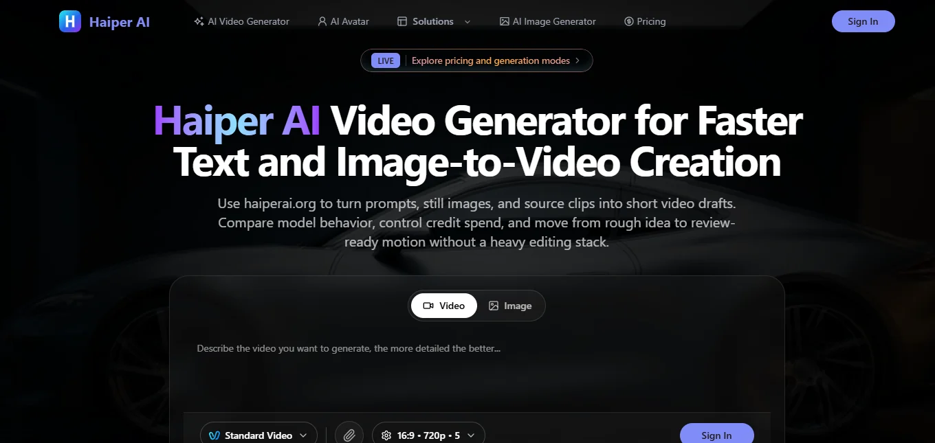 Haiper AI Video Generator – Haiper is an AI Video Generator Tool