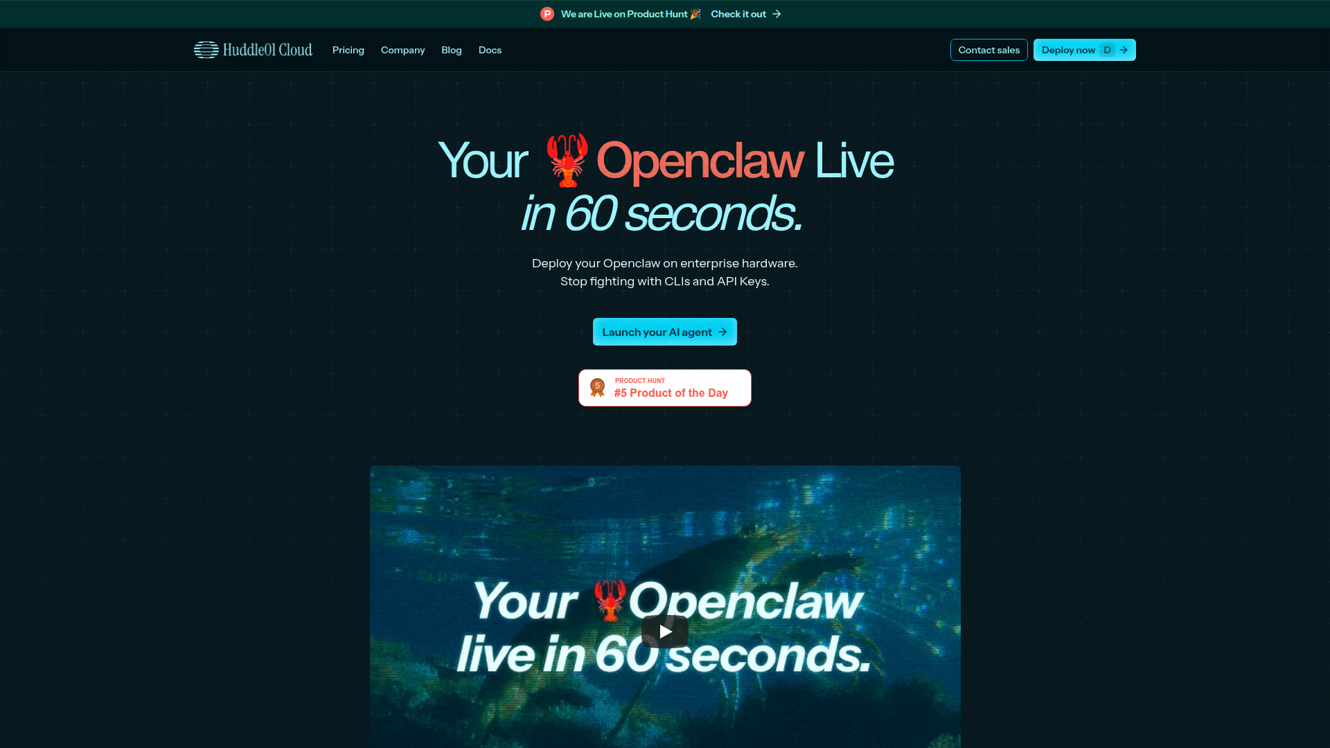OpenClaw Live on Huddle01 Cloud – A one-click OpenClaw deployment tool