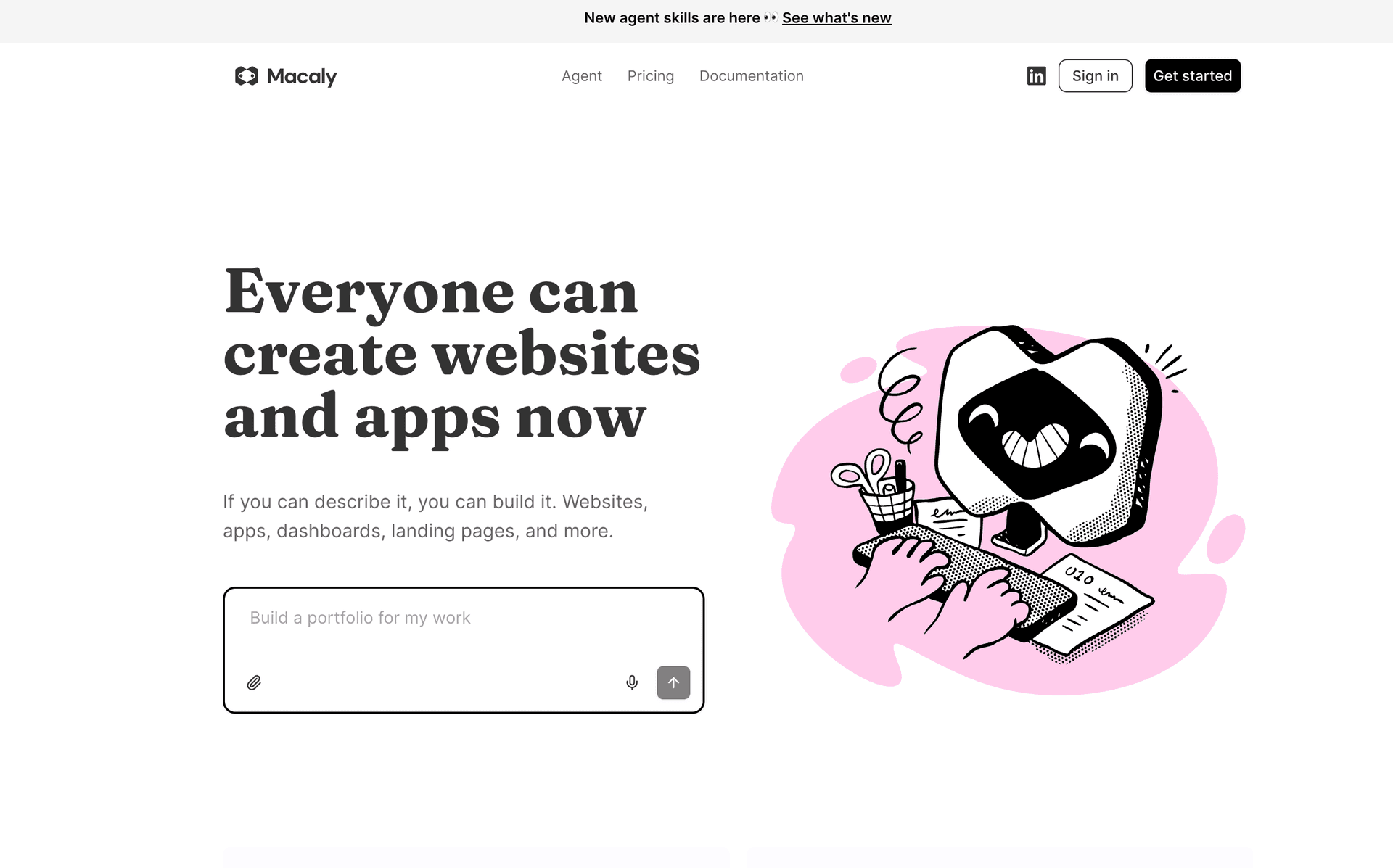 Macaly – A website and app builder tool
