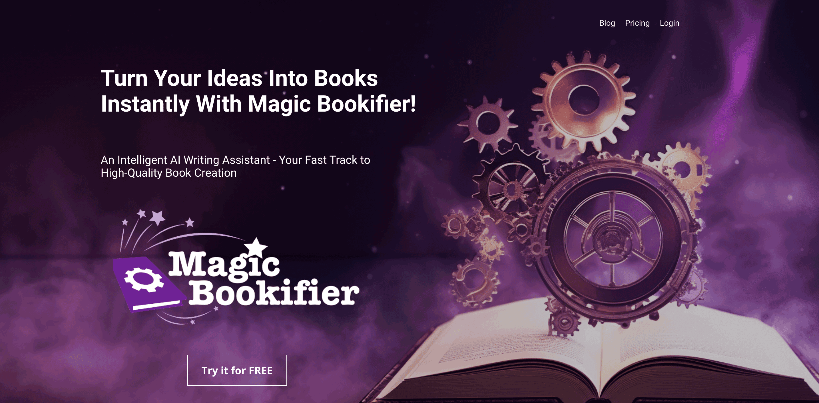 Magic Bookifier – An Intelligent AI Writing Assistant