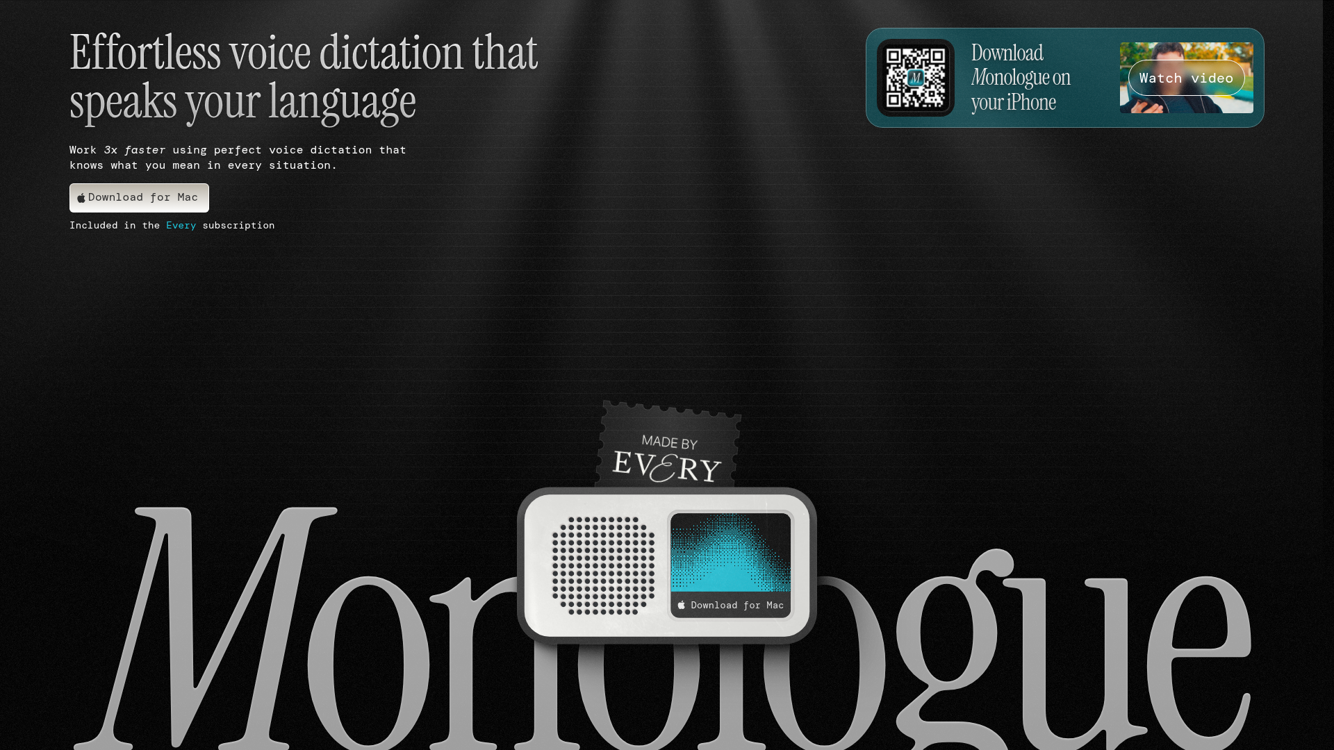 Monologue – A multilingual voice dictation tool