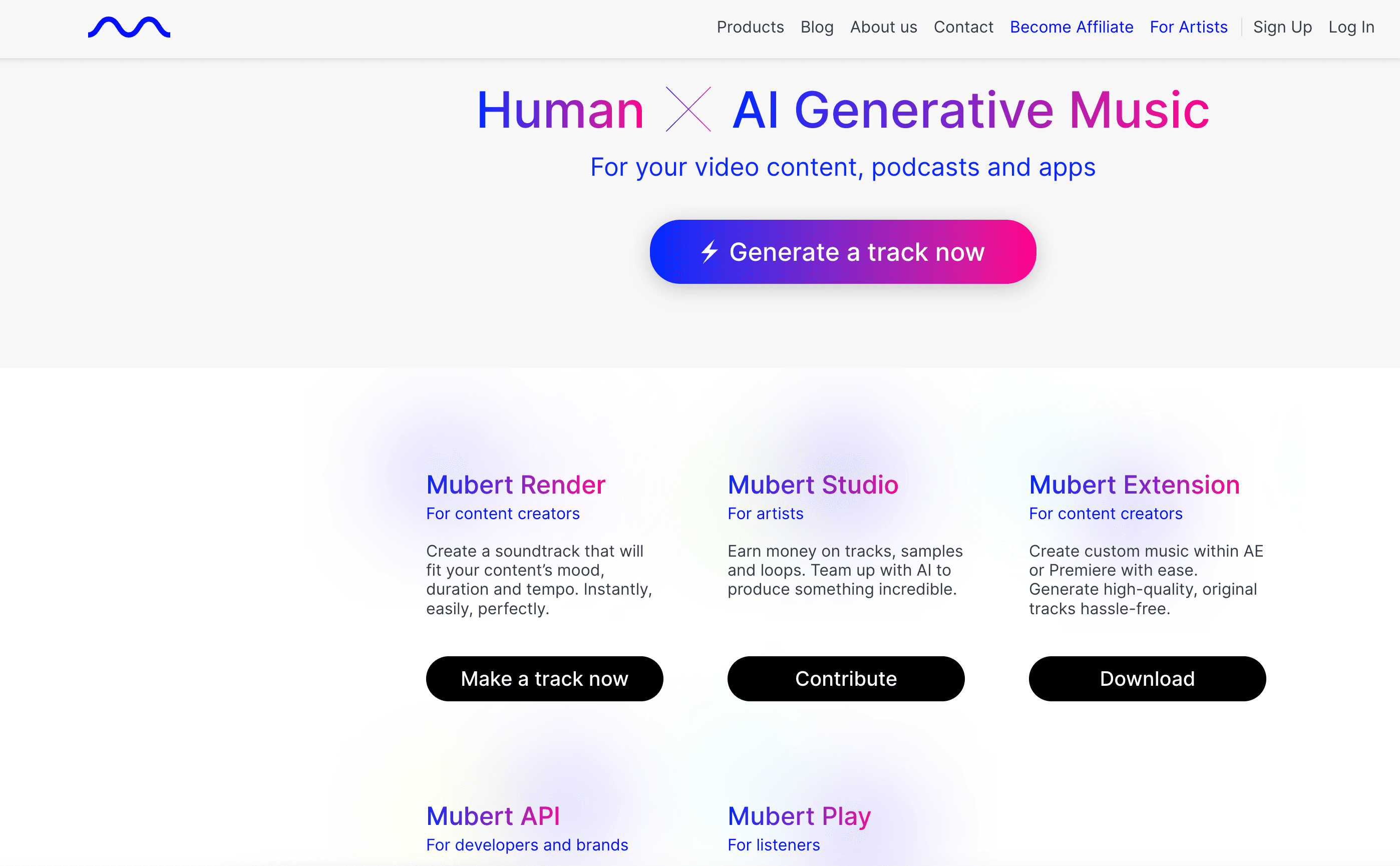 Mubert – The new royalty-free music ecosystem for content creators, brands and developers