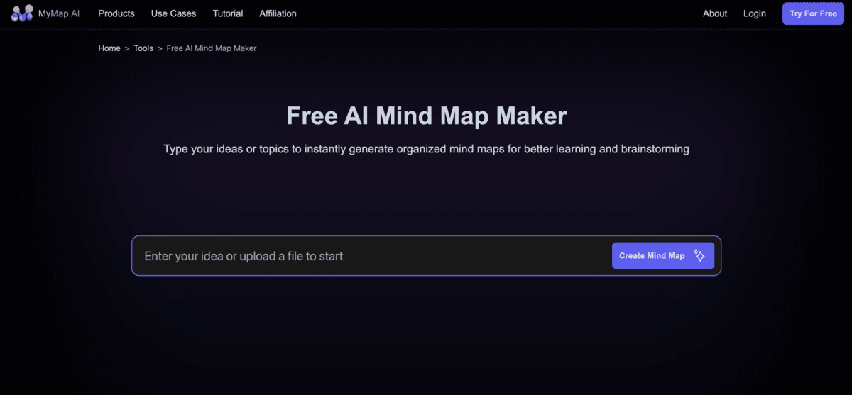 MyMap AI – Free AI Mind Map Maker