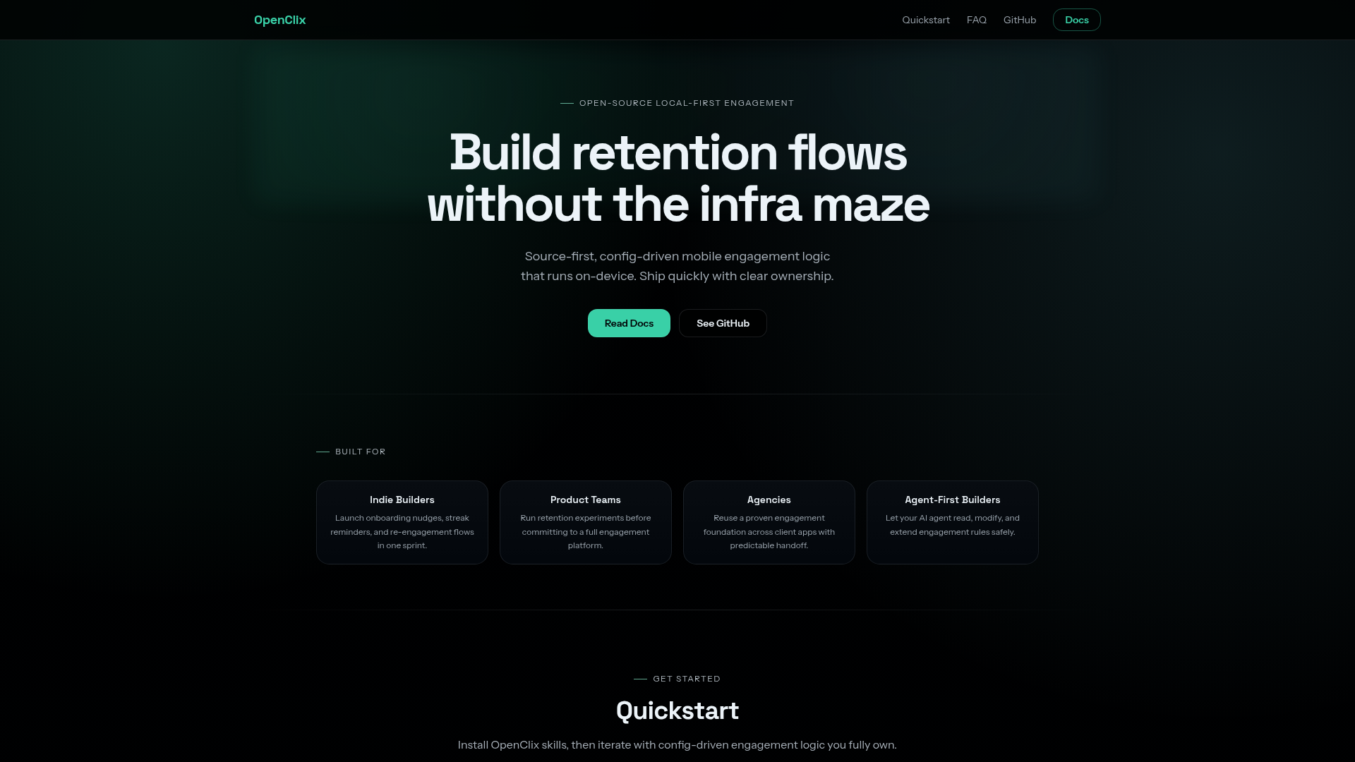 OpenClix – A open-source on-device engagement tool