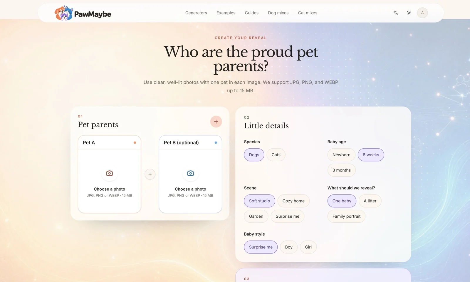 PawMaybe – AI pet baby portraits inspired by your pet photos
