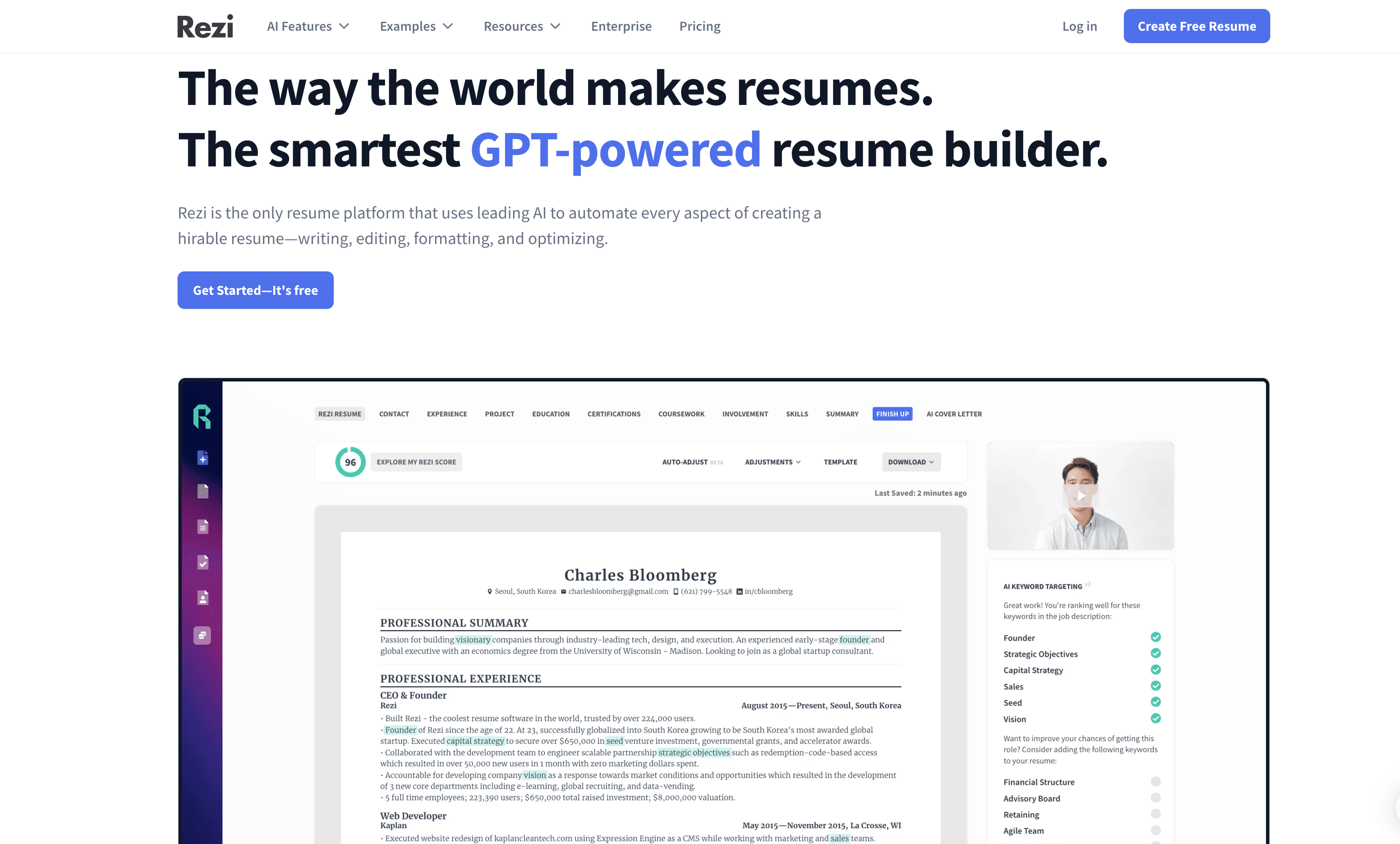 Rezi AI – The Leading AI Resume Builder