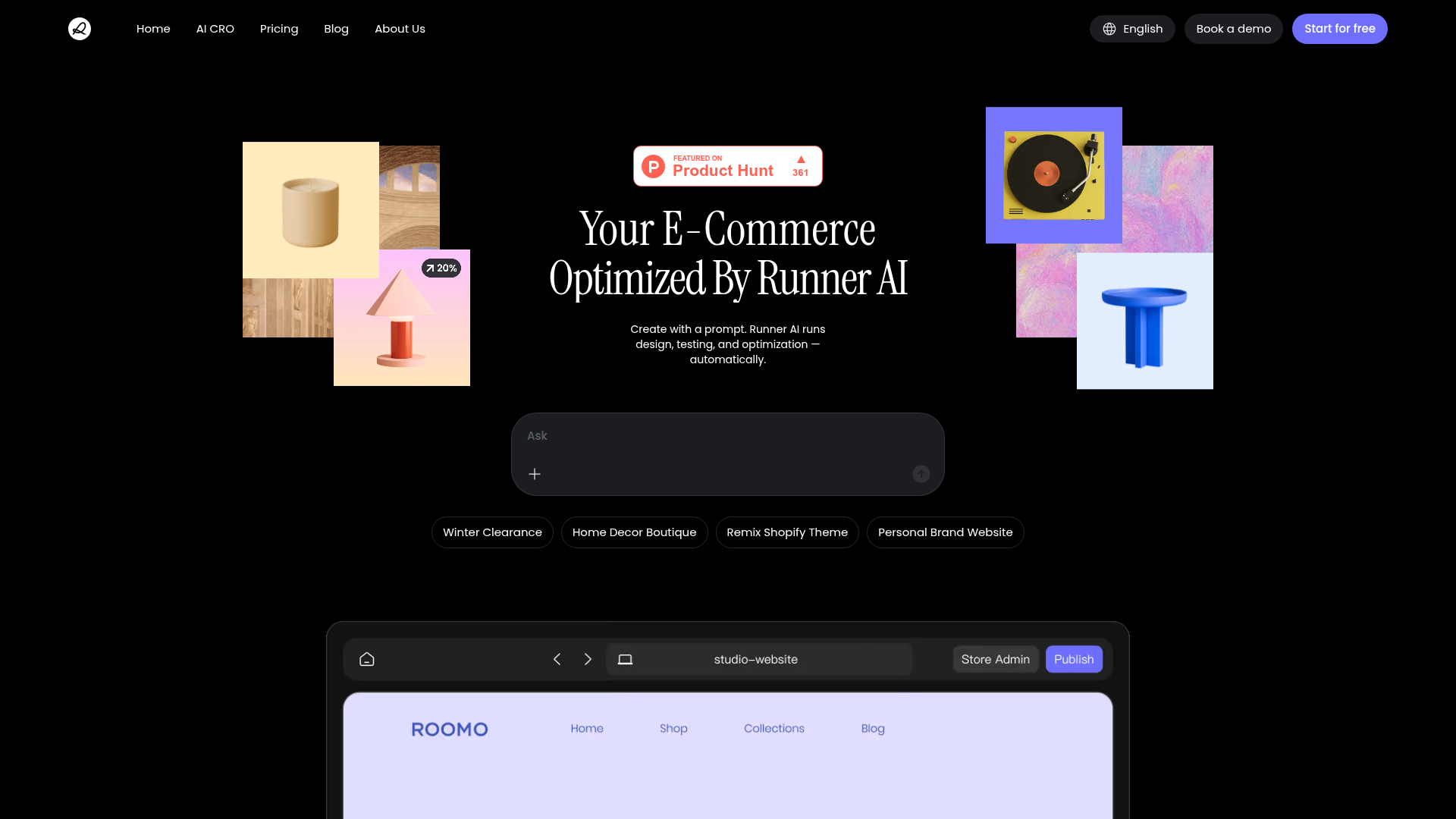 Runner AI – A AI-powered ecommerce store builder tool