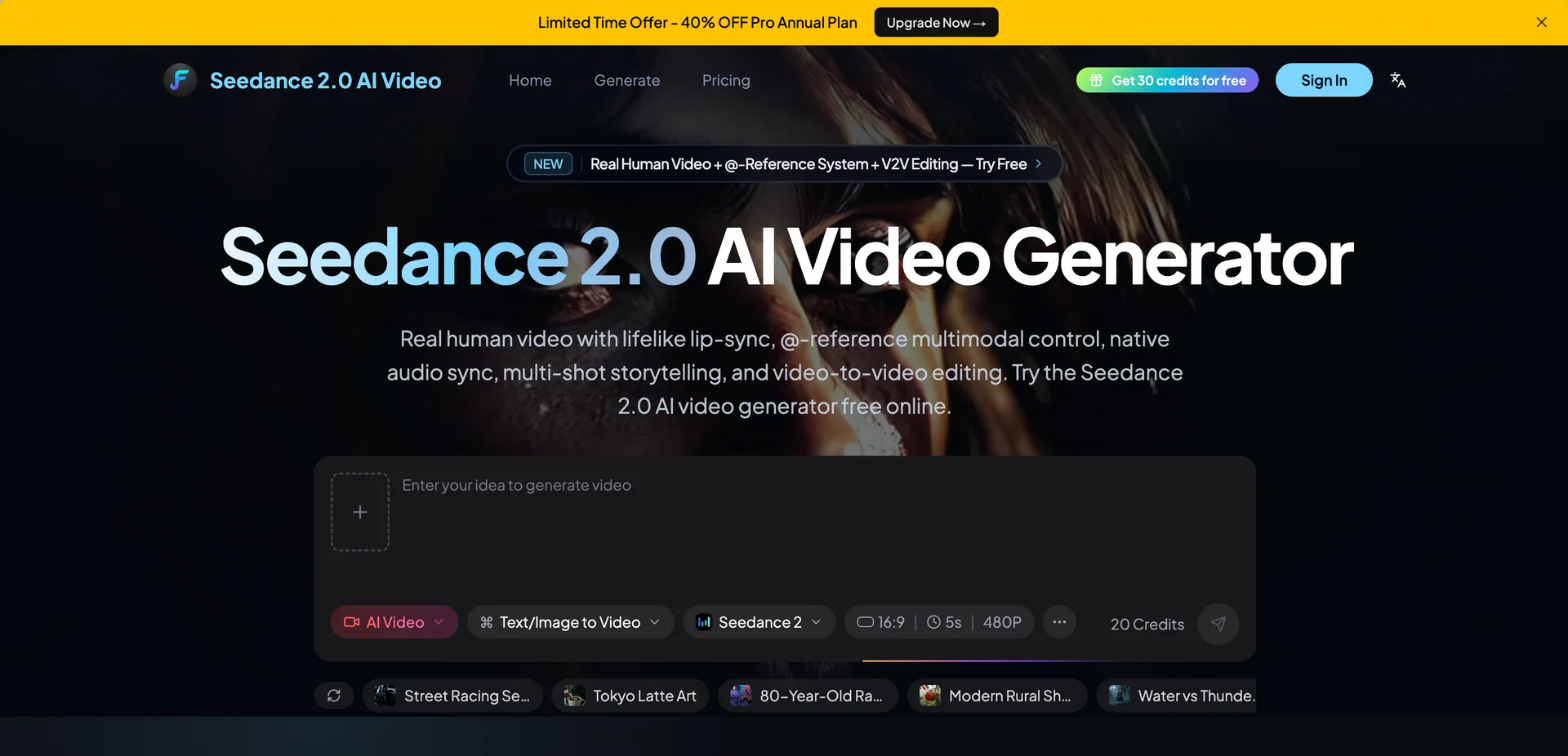 Seedance 2.0 AI Video – AI Video Generator for Creators & Teams