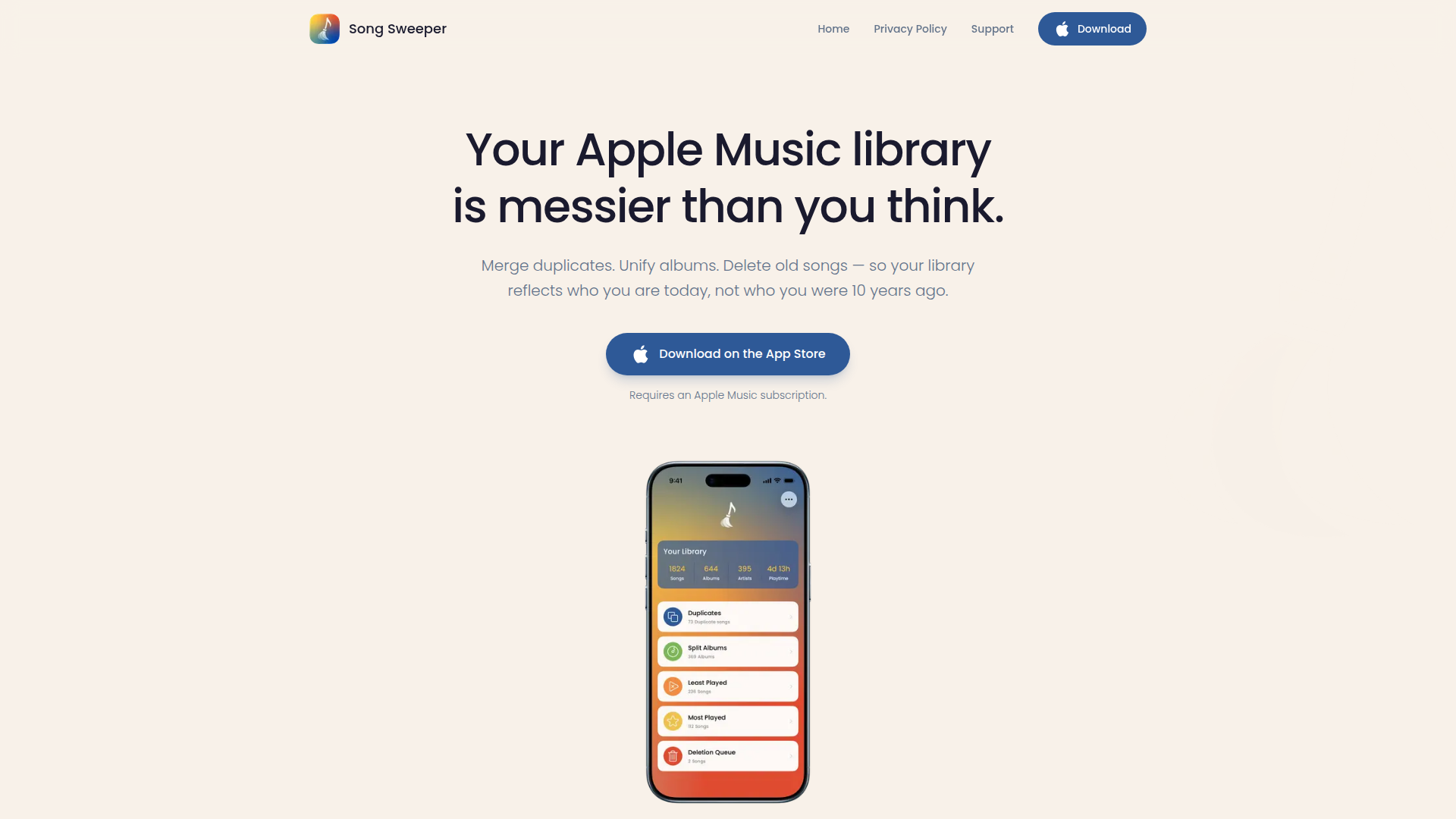 Song Sweeper – A smart music library cleanup tool