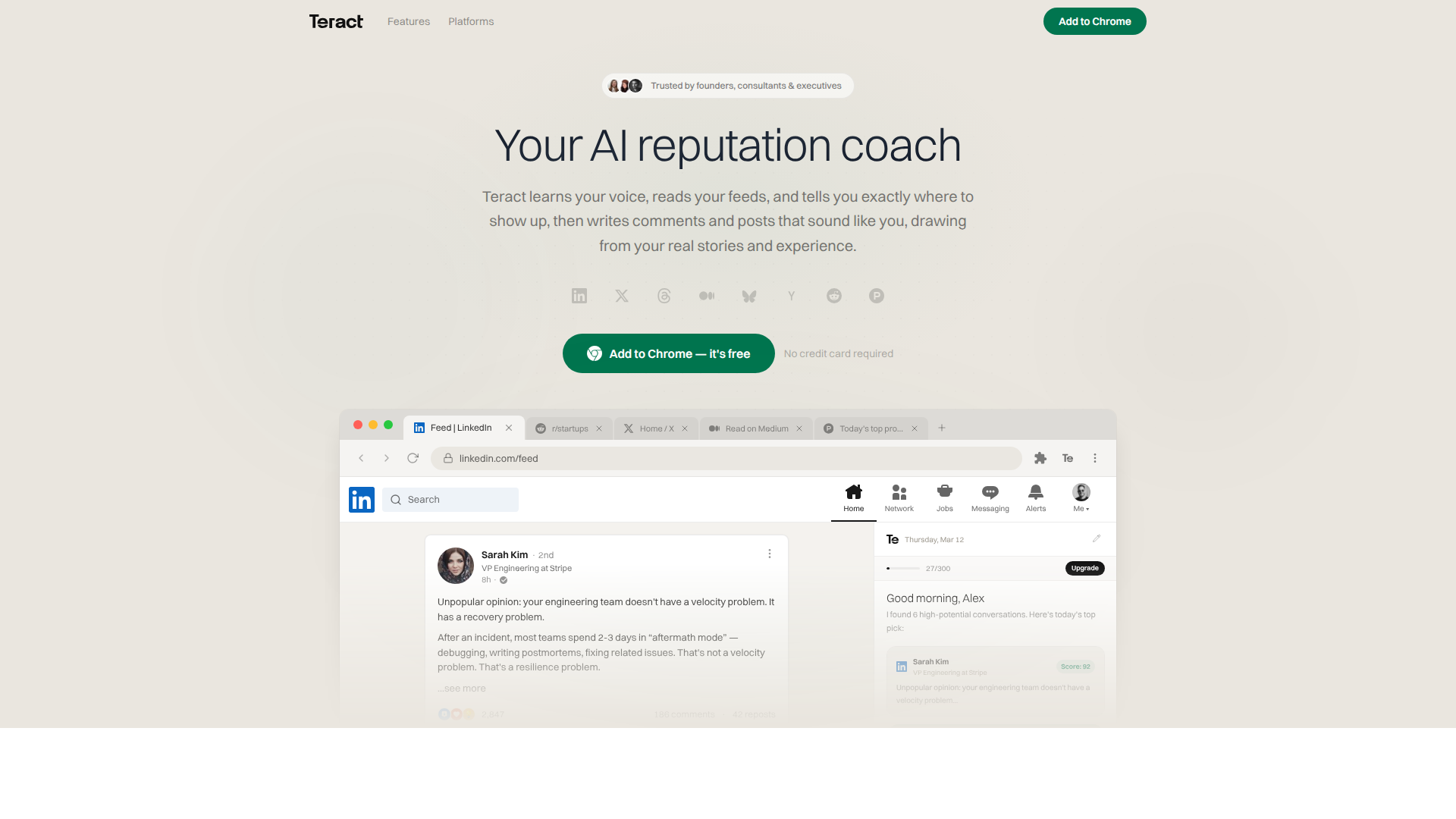 Teract – A reputation-building tool to boost your online influence tool