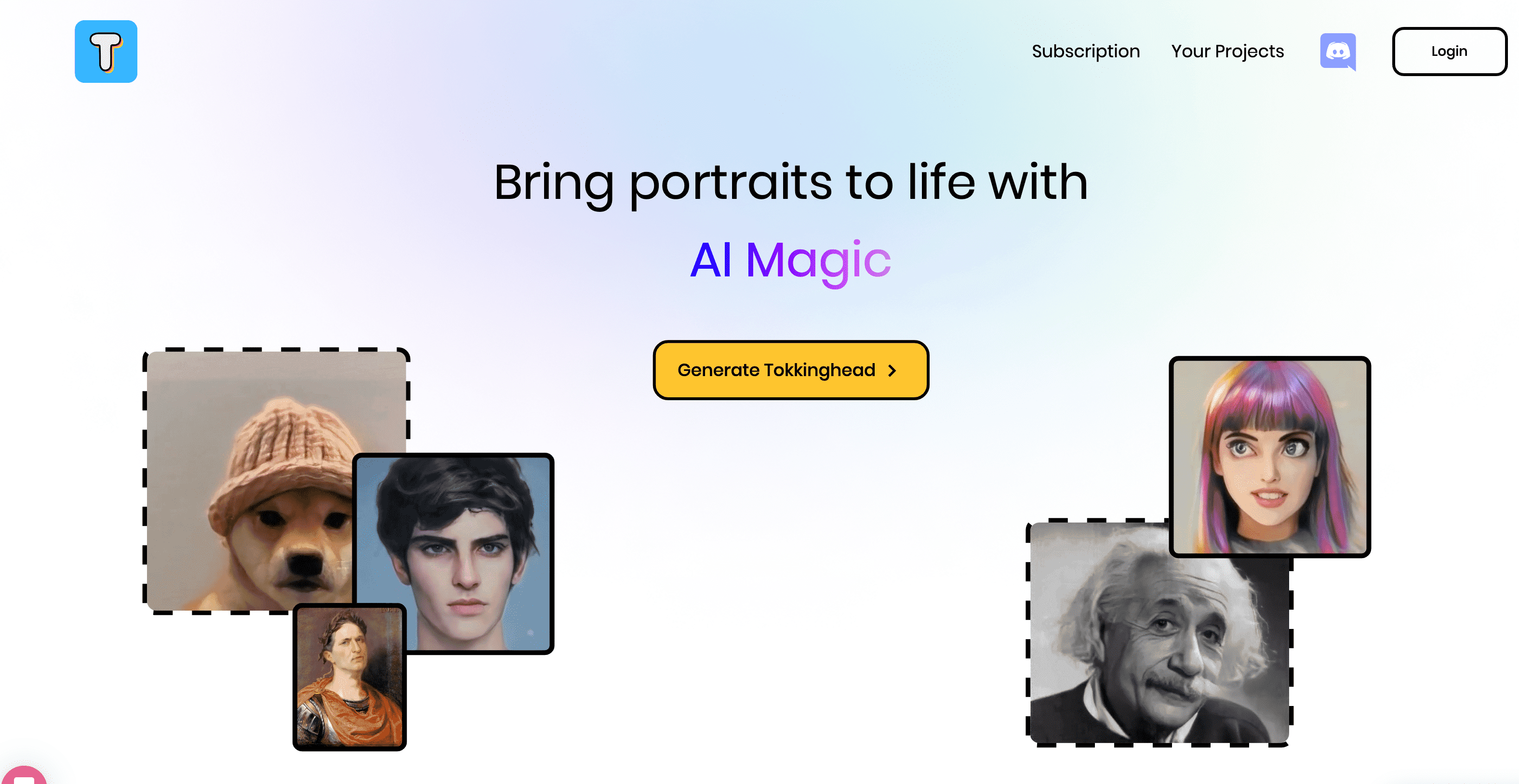 Tokkingheads – Bring portraits to life with AI magic. Instantly. Available on mobile and web for free.
