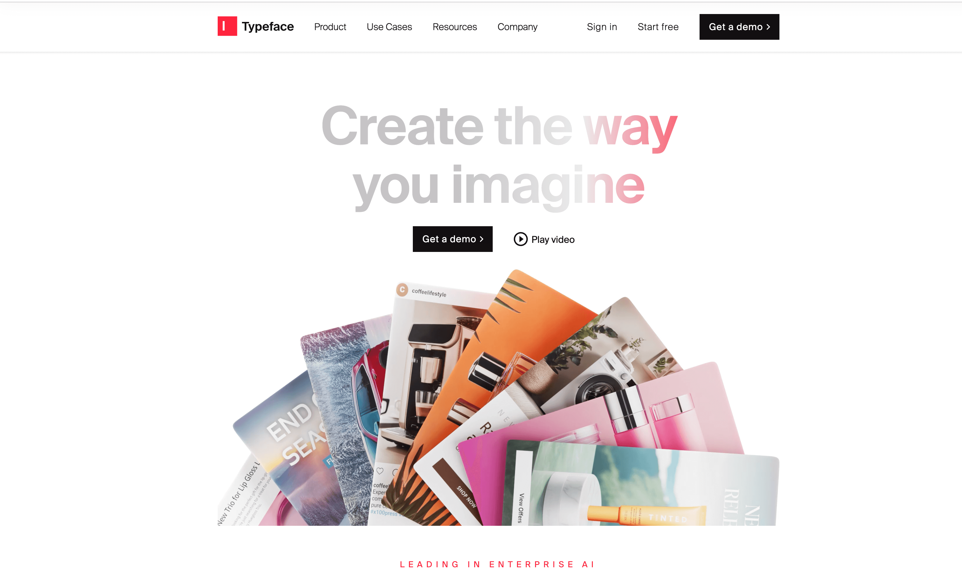Typeface – AI application for enterprise content creation